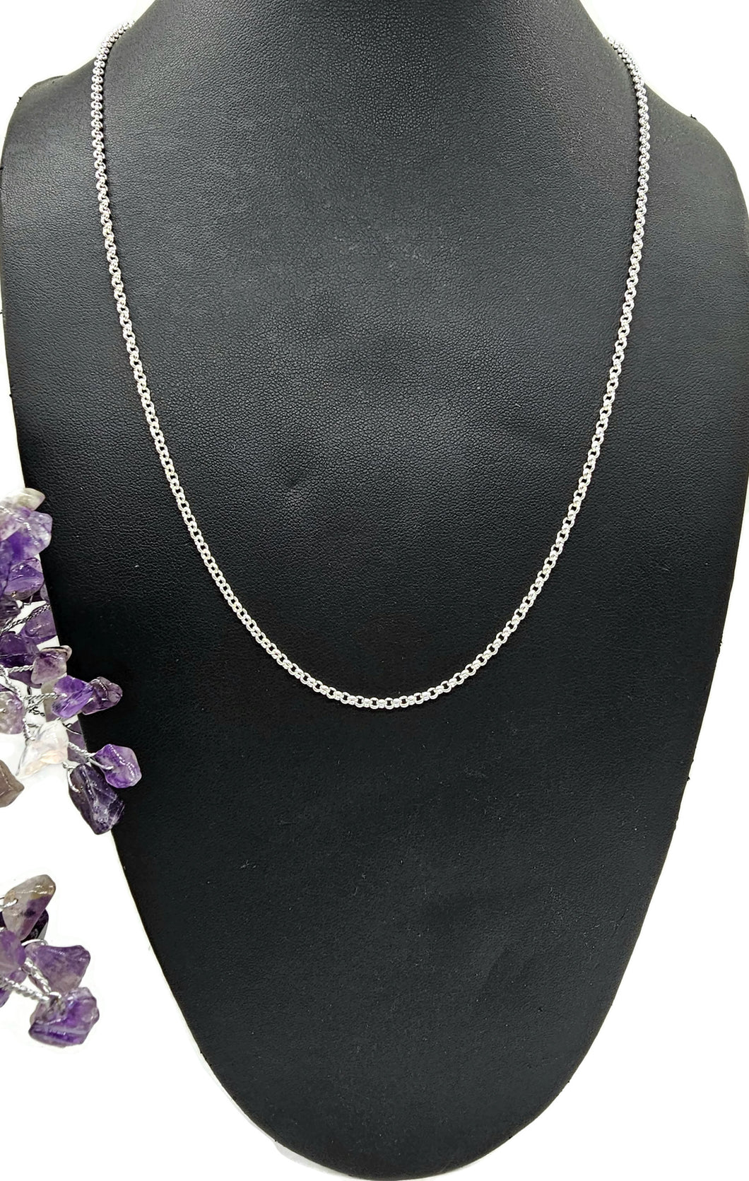 55cm Sterling Silver Chain, Belcher Link Chain, Rolo Chain, 925 Sterling Silver