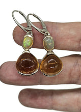 Load image into Gallery viewer, Citrine &amp; Solid Opal Earrings, November and October Birthstones, Sterling Silver