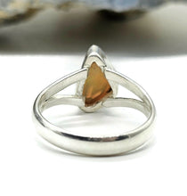 Load image into Gallery viewer, Solid Opal Ring, Size Q, October Birthstone, Sterling Silver, Rough Gem, Aura Stone