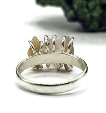 Load image into Gallery viewer, Rough Pink Morganite &amp; Ethiopian Opal Ring, Size S, Sterling Silver, October Birthstone