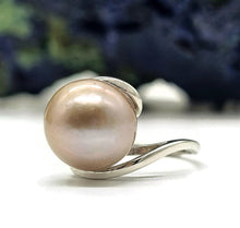 Load image into Gallery viewer, Edison Pearl Ring in a natural Metallic bronze Colour, Adjustable, Sterling Silver, Genuine