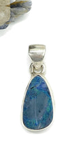 Load image into Gallery viewer, Australian Opal Pendant, October Birthstone, Sterling Silver, Blue Green Opal Doublets