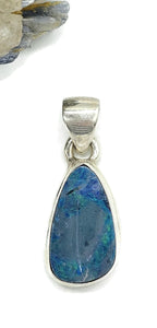 Australian Opal Pendant, October Birthstone, Sterling Silver, Blue Green Opal Doublets