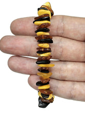 Load image into Gallery viewer, Baltic Amber Bracelet, Fossilized Tree Resin, Cognac, Butterscotch &amp; Black Amber - GemzAustralia 