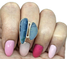 Load image into Gallery viewer, Australian Opal Ring, Size 7.25, October Birthstone, Sterling Silver, Aura Gemstone - GemzAustralia 