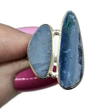 Load image into Gallery viewer, Australian Opal Ring, Size 7.25, October Birthstone, Sterling Silver, Aura Gemstone - GemzAustralia 
