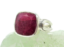 Load image into Gallery viewer, Cushion cut Ruby Ring, Size 9, 40th Anniversary Stone, 12 carats, Sterling Silver, July Birthstone, Energy Stone - GemzAustralia 