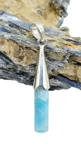Load image into Gallery viewer, Larimar Pendant, Sterling Silver, Stone of Atlantis, Dolphin Stone, Spiritual Gemstone, Volcanic Gemstone - GemzAustralia 