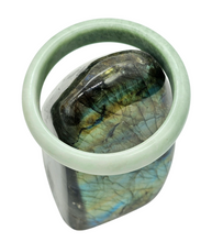 Load image into Gallery viewer, Canadian Jade Bangle, 60mm Diameter, Green Jade, Protection Gem, Lucky Gemstone, Good Fortune Stone, Good Luck Talisman - GemzAustralia 