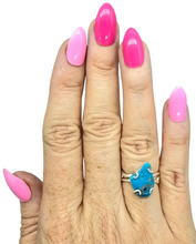 Load image into Gallery viewer, Kingman Turquoise Ring, Size 7.25, Sterling Silver, December Birthstone, Blue Turquoise, Protection Stone - GemzAustralia 