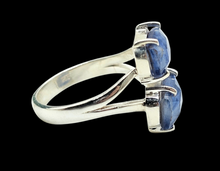 Load image into Gallery viewer, Kyanite Ring, Size 7, Emerald Faceted, 16 carats, Sterling Silver, Gemstone for Negotiation &amp; Communication - GemzAustralia 