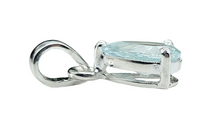 Load image into Gallery viewer, Aquamarine Pendant, March Birthstone, Pear Faceted, 2.6 carats, Courage Gemstone, Communication Stone - GemzAustralia 