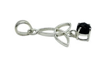 Load image into Gallery viewer, Celtic Knot, Black Onyx Pendant, Sterling Silver, Protection Stone, lucky Gem, Strength Giving Gem - GemzAustralia 