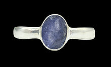 Load image into Gallery viewer, Oval Faceted Tanzanite Ring, Size 6.75, Sterling Silver, 1.2 Carats, Invites Protection and Safety, Spiritual Gemstone, Natural