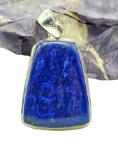 Load image into Gallery viewer, Lapis Lazuli Pendant, Royal Blue Gemstone,  Sterling Silver, Protection Stone, Truth Stone, Relationships &amp; Love Stone - GemzAustralia 