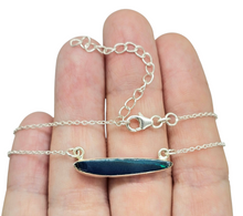 Load image into Gallery viewer, Australian Opal Necklace, Sterling Silver, October Birthstone, Blue Green Opal, Precious Gemstone - GemzAustralia 