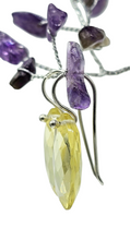Load image into Gallery viewer, Lemon Quartz Earrings, Marquise Checkerboard Faceted, Sterling Silver, Joy Gemstone, Confidence Stone, High Vibrational Stone - GemzAustralia 