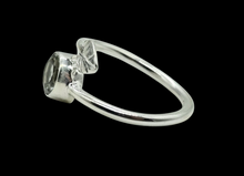 Load image into Gallery viewer, Green Amethyst Wrap Around Leaf Ring, Size 8, Sterling Silver, Prasiolite Gemstone, Powerful Protection Stone, Spiritual - GemzAustralia 
