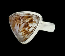Load image into Gallery viewer, Trillion Super Seven ring, Size 7, Melody Stone, Sterling Silver, Opens all senses, Wellness Stone, Meditation Gem