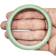 Load image into Gallery viewer, Canadian Jade Bangle, 60mm Diameter, Green Jade, Protection Gem, Lucky Gemstone, Good Fortune Stone, Good Luck Talisman - GemzAustralia 