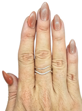 Load image into Gallery viewer, Twisted Rope Ring, Sterling Silver, Minimalist Design, Stacking Ring, Wedding Band, Wave Design - GemzAustralia 
