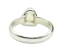 Load image into Gallery viewer, Trillion Faceted Lemon Quartz Ring, 925 Sterling Silver, Size 6, Solitaire Ring, Mental Clarity, Confidence Stone - GemzAustralia 