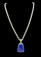Load image into Gallery viewer, Lapis Lazuli Pendant, Royal Blue Gemstone,  Sterling Silver, Protection Stone, Truth Stone, Relationships &amp; Love Stone - GemzAustralia 