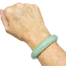 Load image into Gallery viewer, Canadian Jade Bangle, 60mm Diameter, Green Jade, Protection Gem, Lucky Gemstone, Good Fortune Stone, Good Luck Talisman - GemzAustralia 