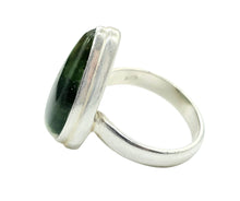 Load image into Gallery viewer, Green Chrome Chalcedony Ring, Size 7, Sterling Silver, Matorolite Gemstone, Higher Purpose Gem, Cancer &amp; Sagittarius