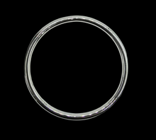 Load image into Gallery viewer, Solid 925 Sterling Silver Golf Bangle, 61mm, Thick 6mm width, Minimalist Silver Bangle, Stacker Bangle, New - GemzAustralia 