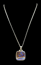 Load image into Gallery viewer, Australian Boulder Opal Pendant, Solid Opal, Australian Opal, Sterling Silver, October Birthstone, Precious Stone, Pure Energy - GemzAustralia 