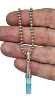 Load image into Gallery viewer, Larimar Pendant, Sterling Silver, Stone of Atlantis, Dolphin Stone, Spiritual Gemstone, Volcanic Gemstone - GemzAustralia 