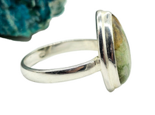 Load image into Gallery viewer, Chrome Chalcedony Ring, Size 11, Sterling Silver, Pear Shaped, Matorolite Gemstone, Higher Purpose Gem, Cancer &amp; Sagittarius Stone - GemzAustralia 
