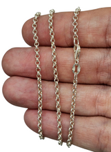 Load image into Gallery viewer, 60cm Sterling Silver Chain, Belcher Link Chain, Rolo Chain, 925 Sterling Silver - GemzAustralia 
