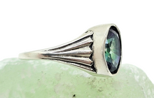 Load image into Gallery viewer, Mystic Topaz Ring, Size 8, Sterling Silver, Oval Shaped, Purple Green Gemstone, Fire Topaz, Rainbow Topaz, Alaskan Ice - GemzAustralia 