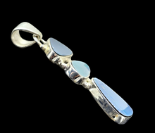 Load image into Gallery viewer, Australian Opal Pendant, Sterling Silver, October Birthstone, Blue, Red, Green Opal, Precious Gemstone, Pure Energy, Lucky Gem - GemzAustralia 