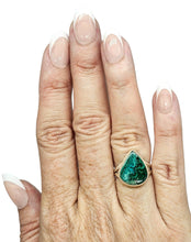 Load image into Gallery viewer, Chrysocolla Malachite Ring, Size 6.75, Sterling Silver, Serenity Stone, Tranquility Stone, Calming Gemstone, New Beginnings