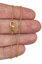 Load image into Gallery viewer, Gold Belcher Link Chain, 18 inches, Sterling Silver, 14K gold Electroplated, 45cm - GemzAustralia 