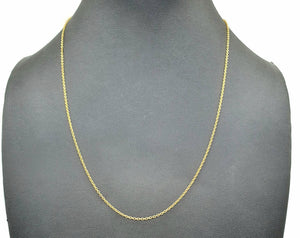 Gold Belcher Link Chain, 18 inches, Sterling Silver, 14K gold Electroplated, 45cm - GemzAustralia 