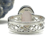 Load image into Gallery viewer, Rose Quartz Ring, size 8, Sterling Silver, Infinity Ring - GemzAustralia 