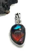 Load image into Gallery viewer, Dichroic Glass Pendant, Sterling Silver - GemzAustralia 