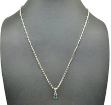 Load image into Gallery viewer, London Blue Topaz Pendant, Sterling Silver, Oval Shaped - GemzAustralia 