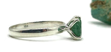 Load image into Gallery viewer, Emerald Ring, size 6.75, Sterling Silver, May Birthstone, Oval Faceted - GemzAustralia 