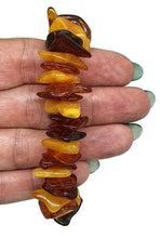 Load image into Gallery viewer, Baltic Amber Bracelet, Fossilized Tree Resin, Cognac, Butterscotch &amp; Black Amber - GemzAustralia 