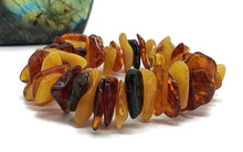 Load image into Gallery viewer, Baltic Amber Bracelet, Fossilized Tree Resin, Cognac, Butterscotch &amp; Black Amber - GemzAustralia 