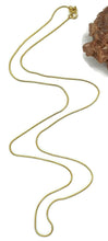 Load image into Gallery viewer, Gold Snake Chain, 22 inches, Sterling Silver, 14K gold Electroplated, 56cm - GemzAustralia 